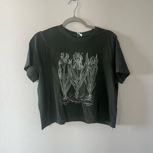 Madewell x NYBG Graphic Softfade Cotton Boxy-Crop Tee
NWT medium